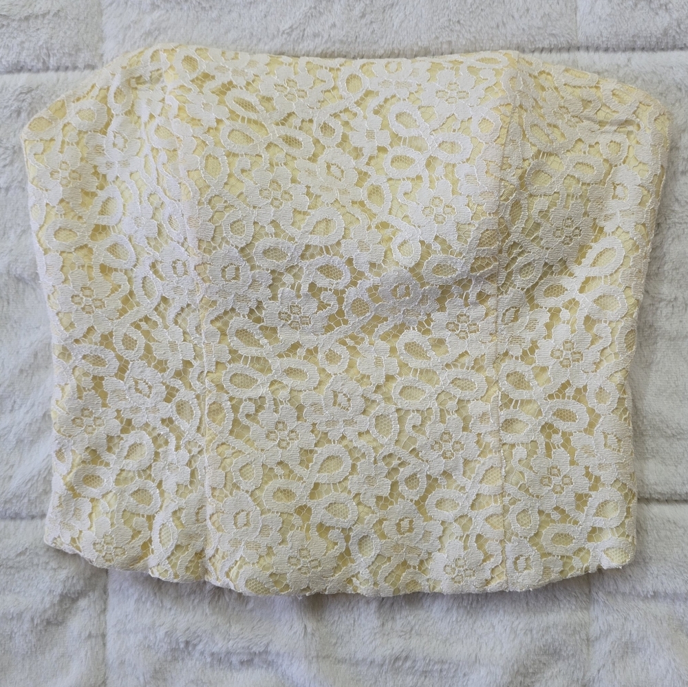 David's Bridal Lace Bustier Corset Size 6